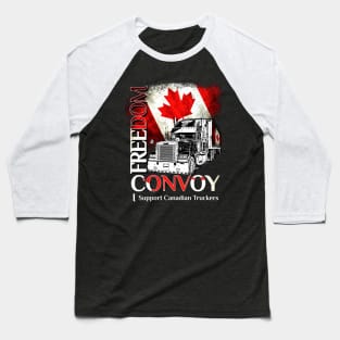 canada flag freedom convoy 2022 ottawa Truckers Freedom Baseball T-Shirt